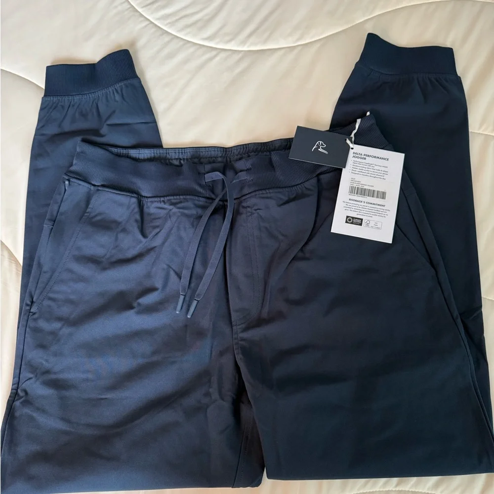 RHOBACK navy Jogger Pants - Picture 1 of 7